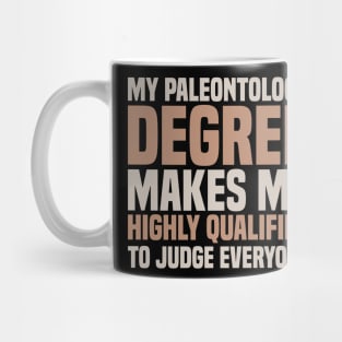 Paleontologist Paleontology Degree Fathers Day Gift Funny Retro Vintage Mug